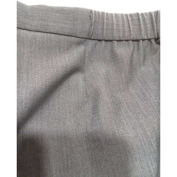 Ruby Road Size 6 Flat Front Slacks Gray Career Ankle Pants Business All Seasons - Picture 6 of 8